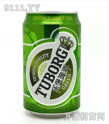 嘉士伯 乐堡啤酒 TUBORG 8P 330ml罐